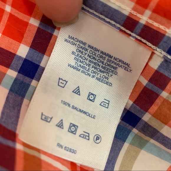 Lands’ End Plaid Cotton Button Down Shirt - Picture 4 of 8